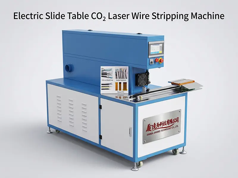 CO₂ Laser Trådafisoleringsmaskine med Elektrisk Glidebord - CLS60-D