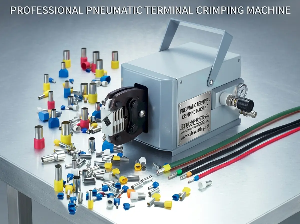 Pneumatisk Terminalkrimpmaskine WPM-120Y – Effektiv og Præcis Ledningsbehandling