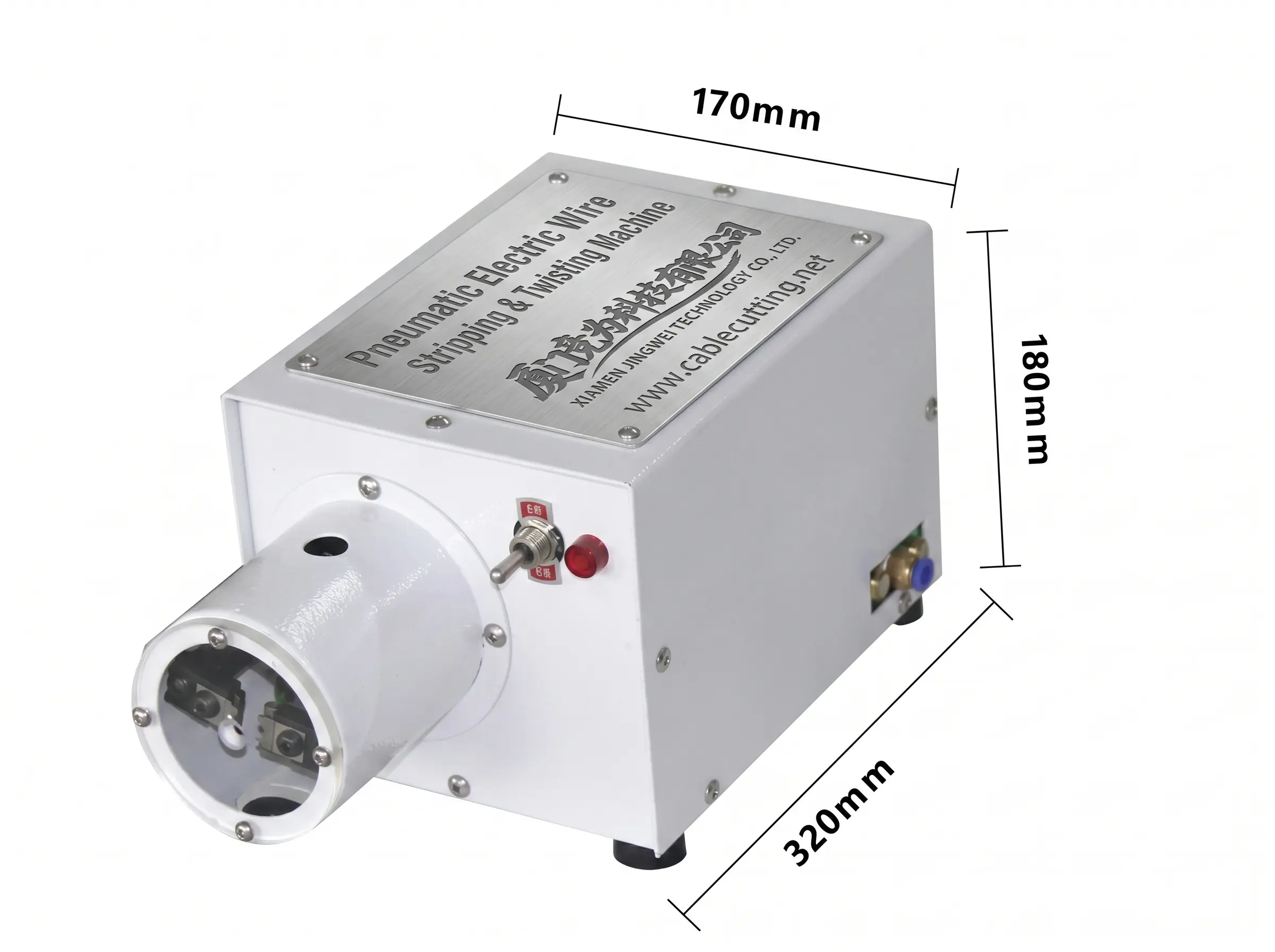 Semi-Automatisk Pneumatisk Elektrisk Trådafisolerings- og Twister WPM-200