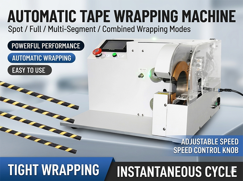 Touch Screen Tape Wrapping Maskine WPM-303 – Effektiv Ledningspakning