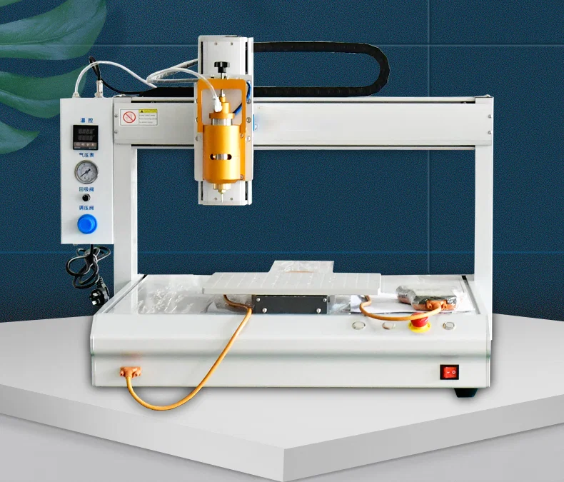 Fast lim hot melt dispenseringsrobot af høj kvalitet desktop 551 limdispenserrobot, Viscosity Hot Melt Dispensering Robot