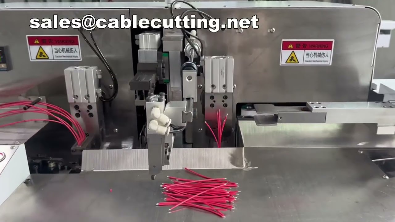 Dual Head Dip Tinning Machine for 8 Silicone Wires Increased Output