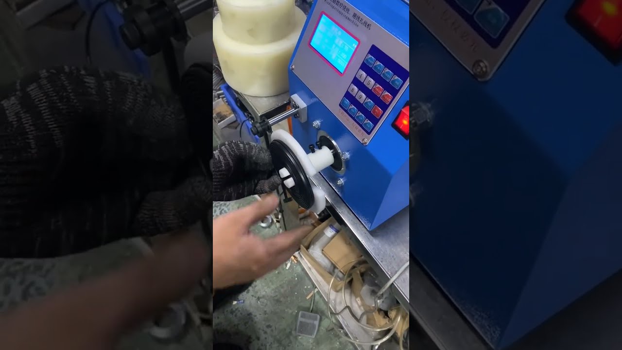 Håndholdt enkeltspindelviklemaskine til datakabler – effektiv fabriksautomatisering #fabrik #maskine