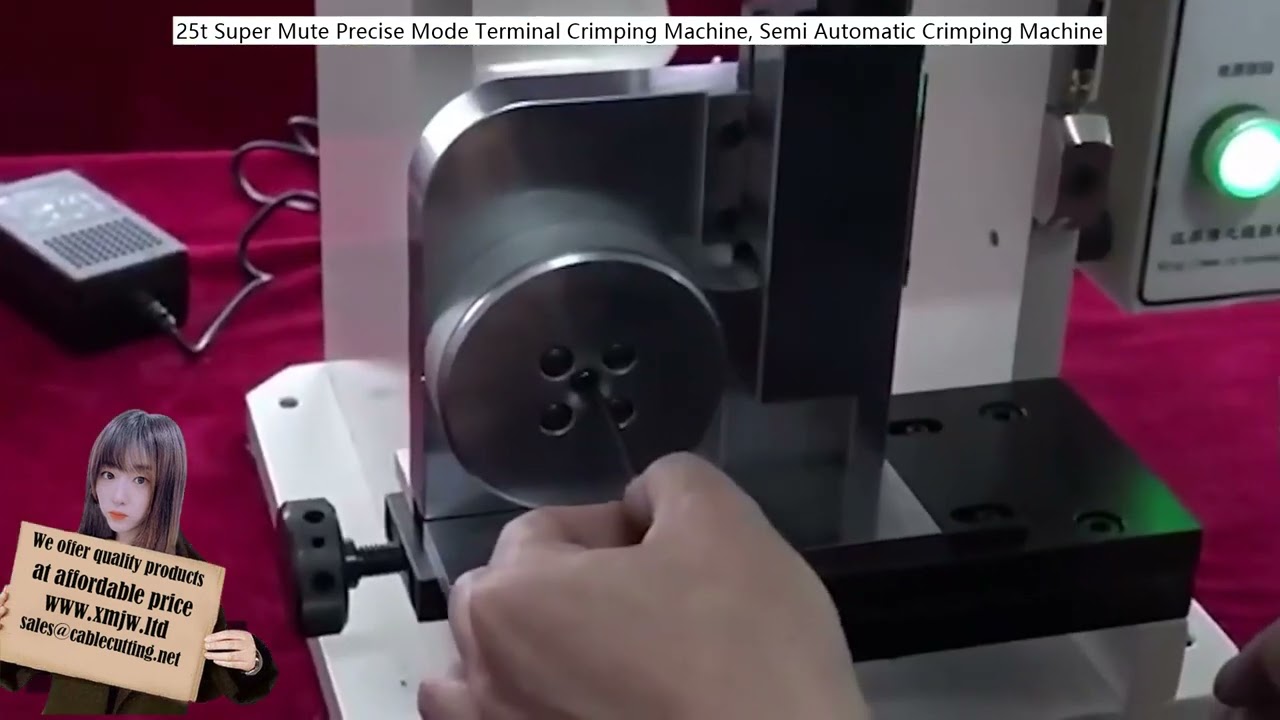 25t Super Mute Præcis Terminal Krympemaskine – Halvautomatisk Krympemaskine