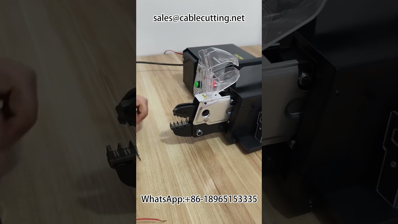 Elektrisk terminalkrympemaskine - præcis krympning af alligatorclips