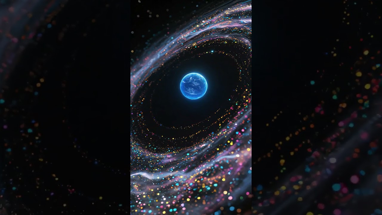 The deep blue core in the interstellar vortex