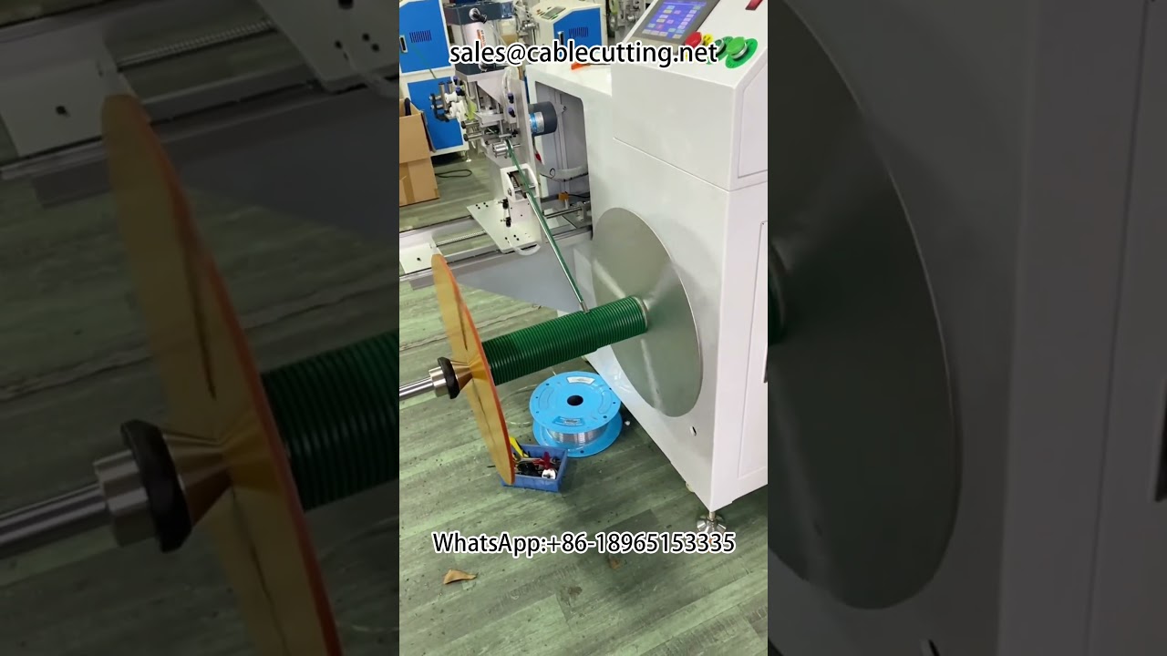 Automatic metre counting spooler #rewinder #winder #transmission belt #adhesive strip #guide strip