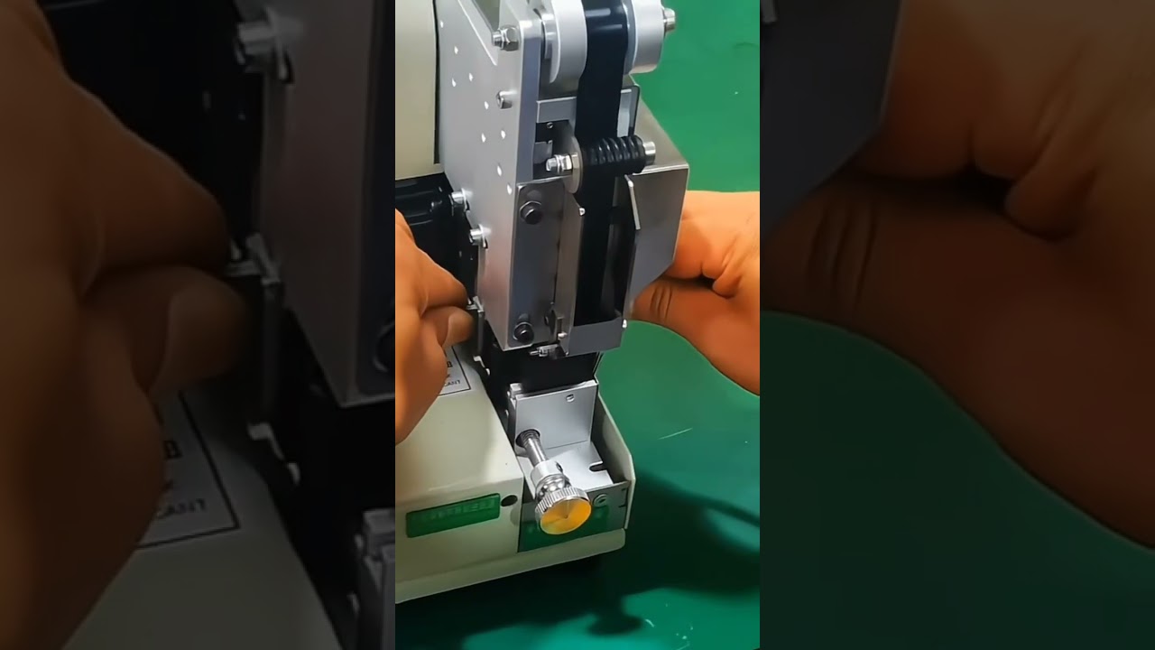 Effektiv elektrisk tryk-tape-maskine til punkttaping med måleskala og flersproget betjening