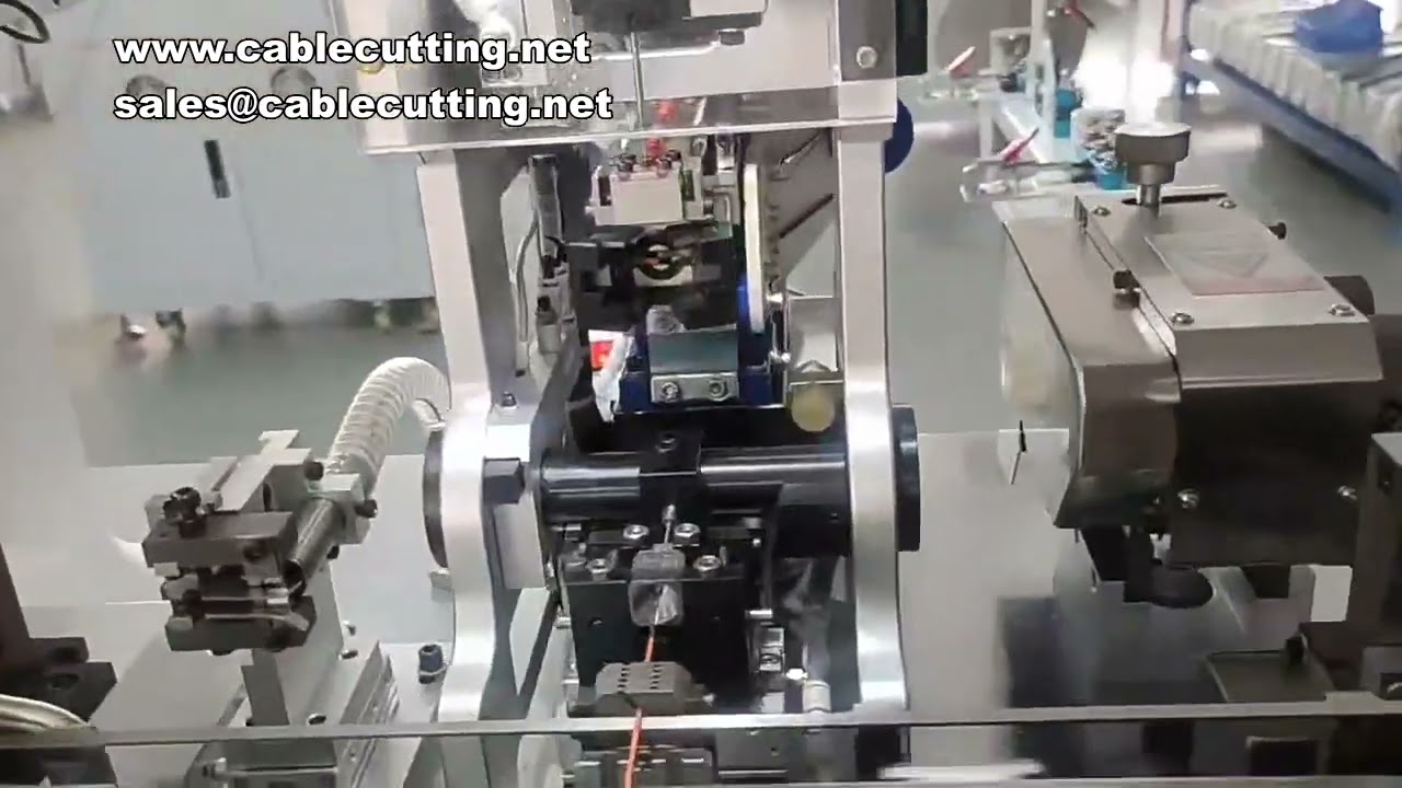 Automotive wire with a single head through the waterproof plug terminal machine, precision single he