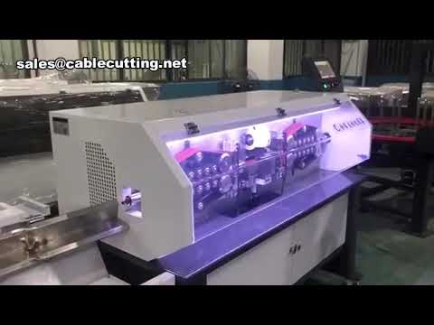 Heavy truck brake pipe cutting and stripping machine product show