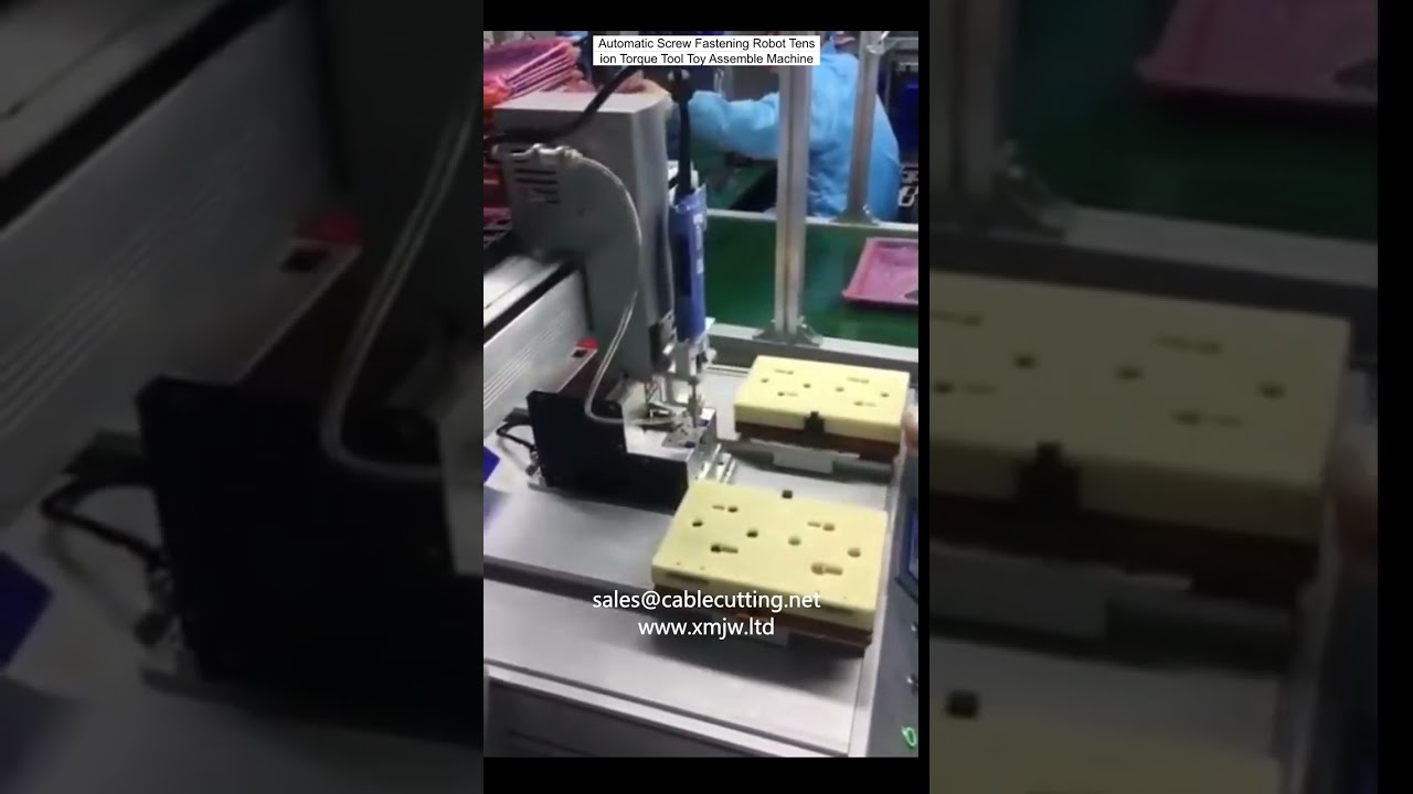 Automatisk skruvfastspændingsrobot med spændings- og momentkontrol til samling af legetøj