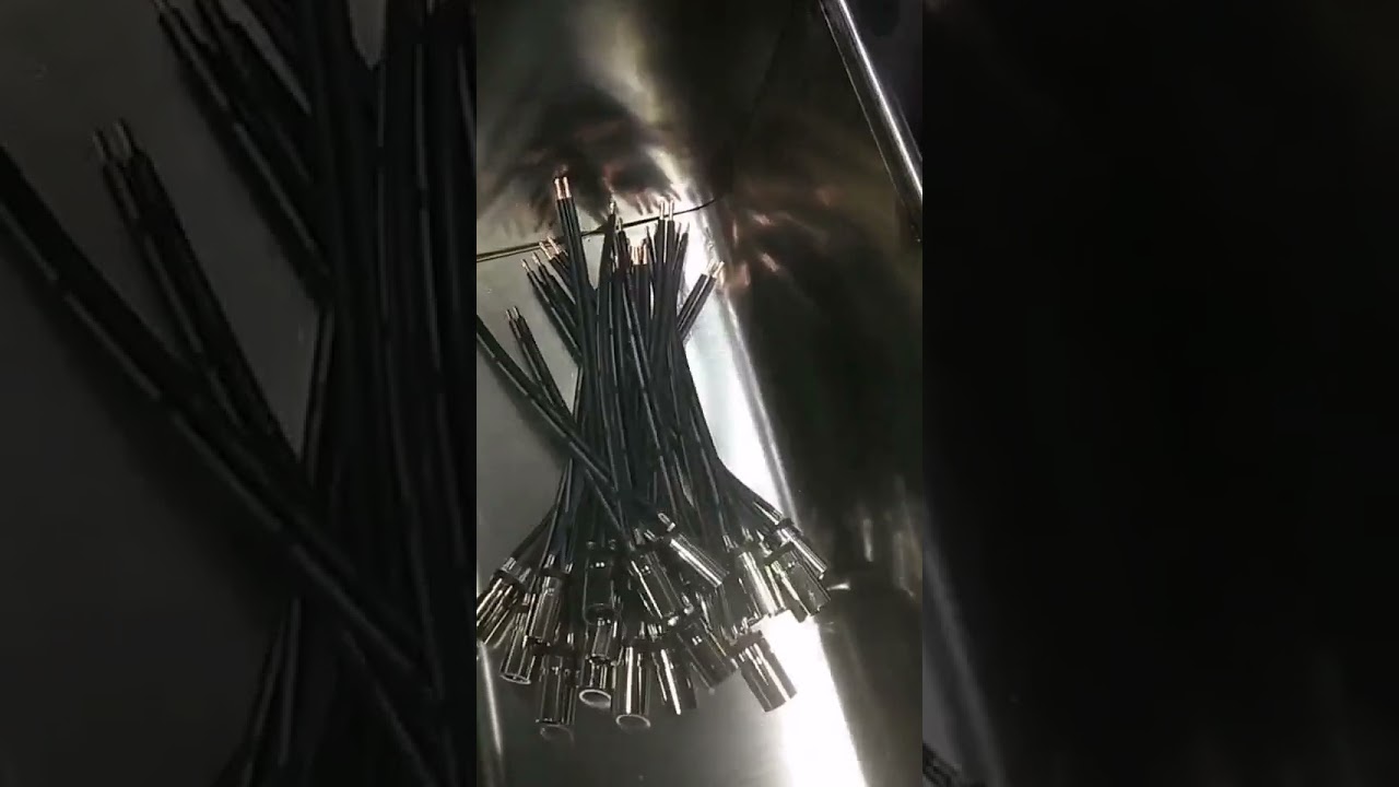 Parallel Wire Crimping and Tinning of Audio Plug Terminals Improved Quality #factory #machine