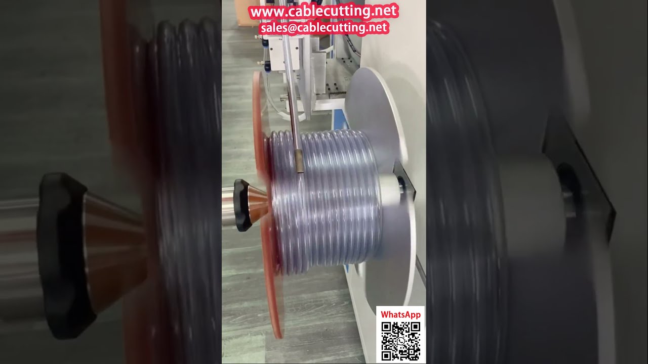 Намотка мягких шлангов ПВХПЭНейлон со счетчиком метража